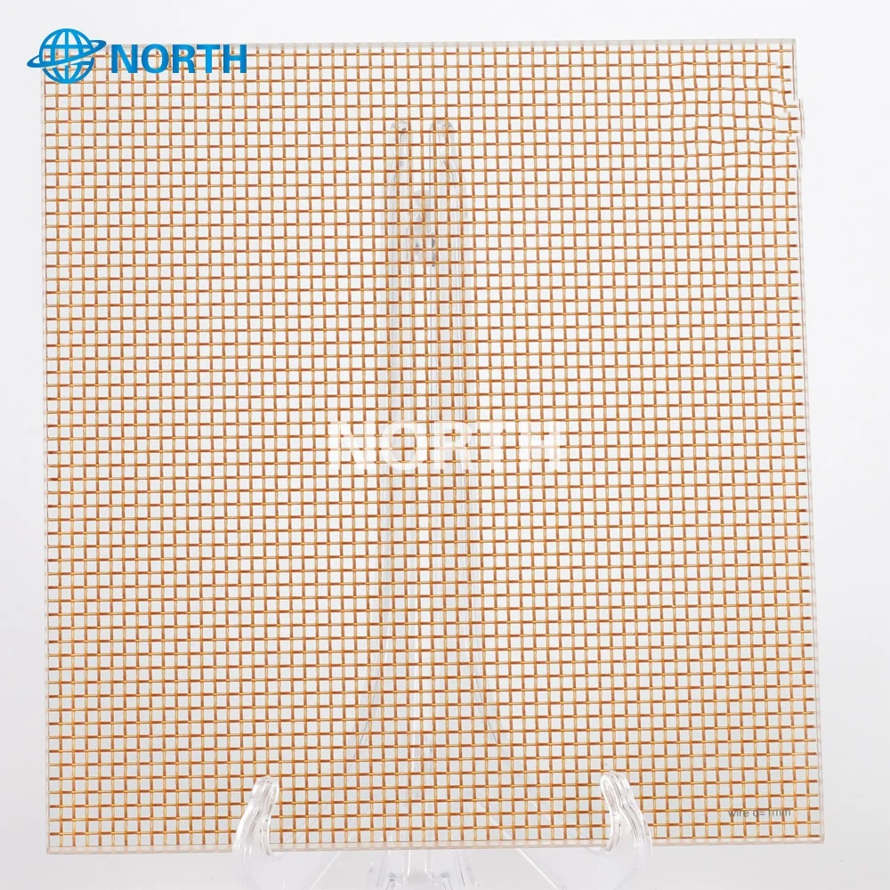 China fabric wire mesh decorative tempered safety art laminated glass