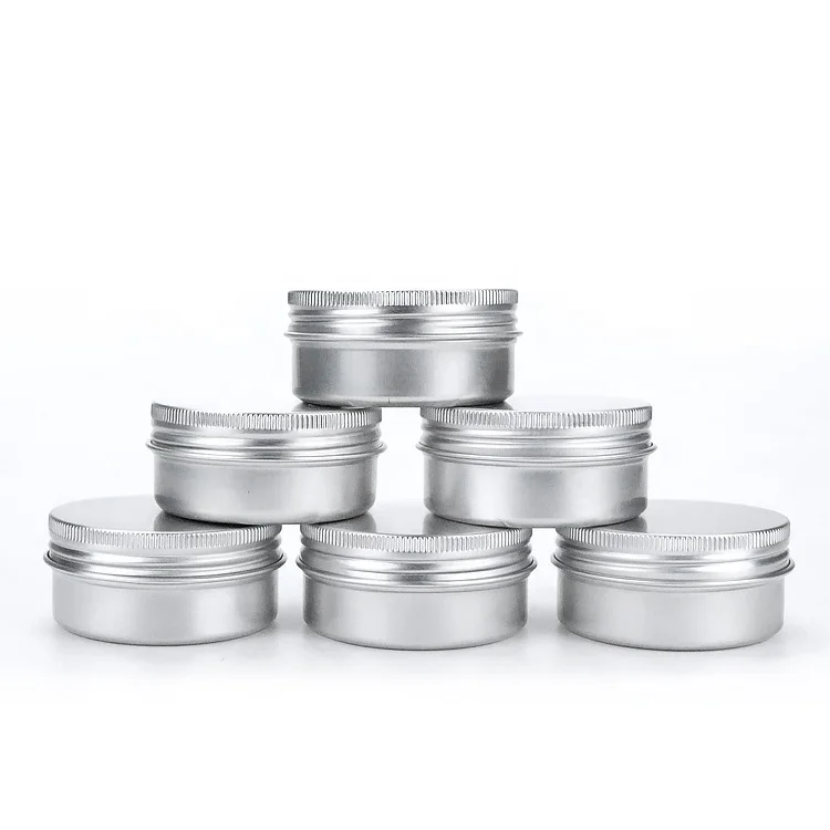 50g Small aluminum tin jar Aluminum lid Container cosmetic Aluminium Jar