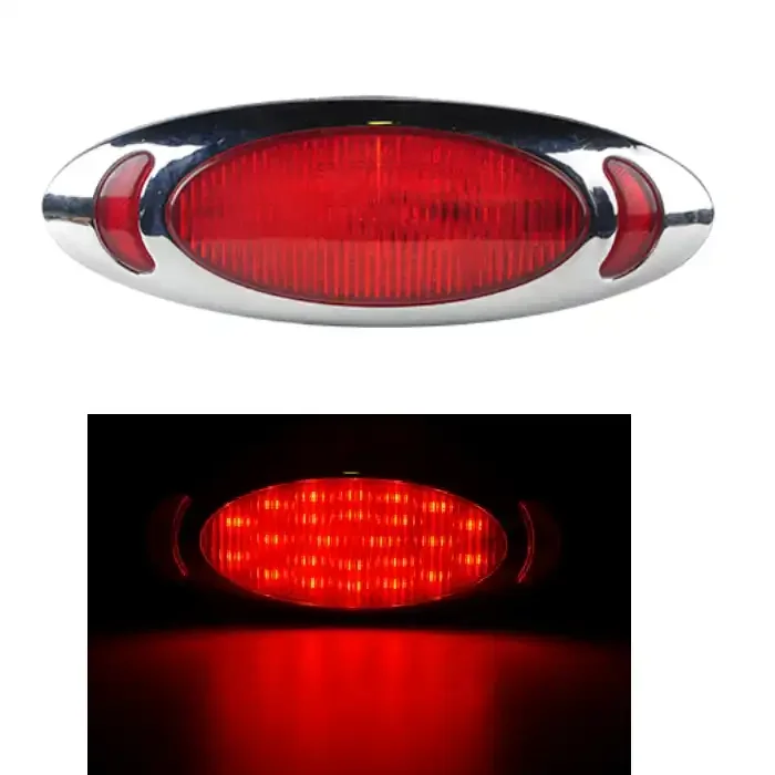 DC10V-30V Waterproof IP65 Screw Base Multi Function Off-Road Vehicle Hazard Warning LED Trailer Truck Side Marker Light