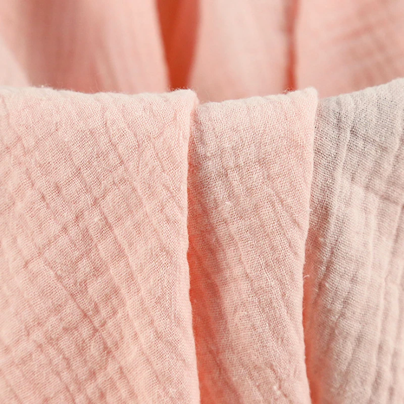 Organic double gauze muslin fabric cotton bamboo baby muslin fabric