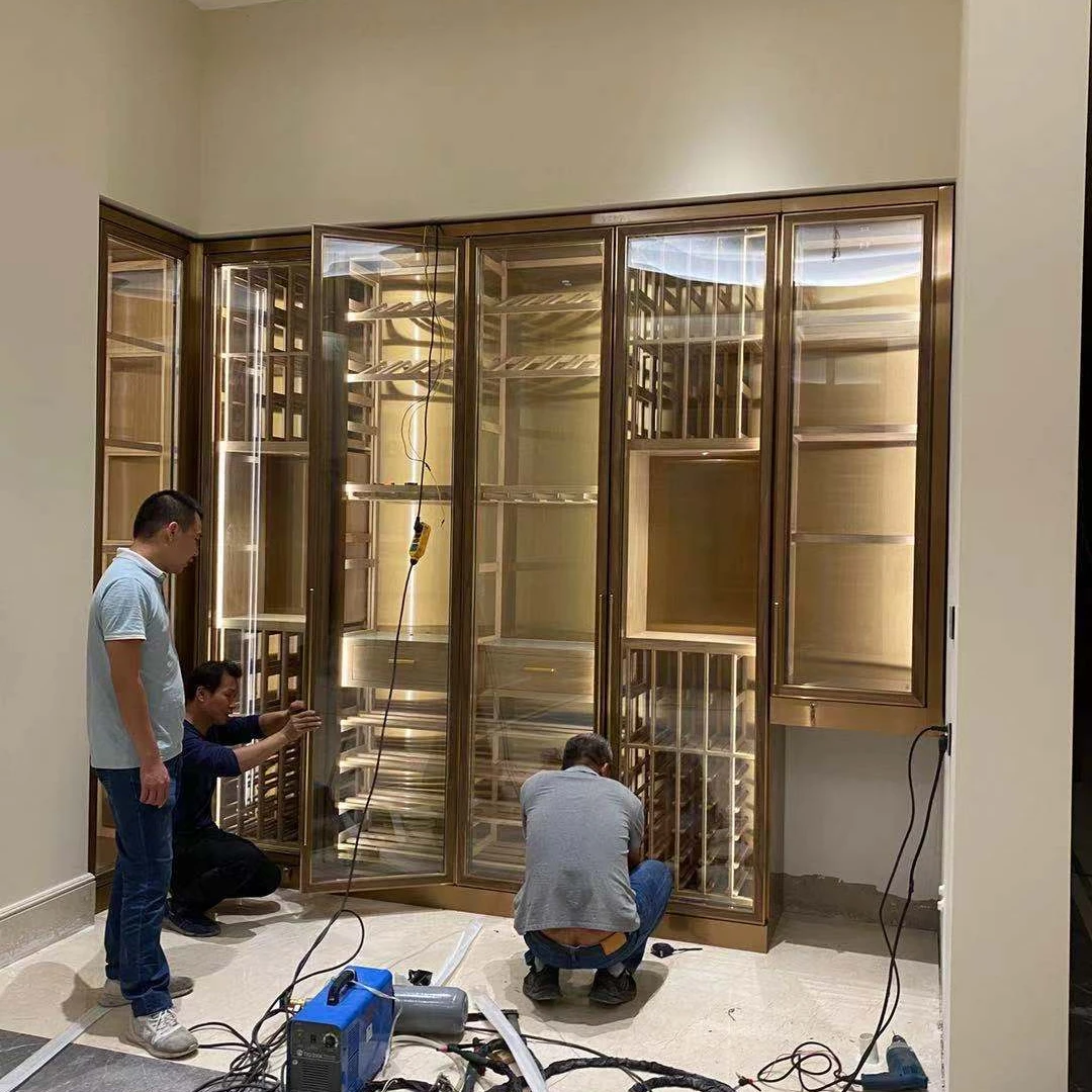 Wine Cellar Cooling Unit Stable Temperature Control for Optimal Wine Aging Wine Cooler Fridge