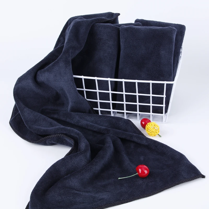 High Quality Spa Beauty Salon Barber Towel 400gsm 35*75cm Custom Brand Logo Soft Quick Dry Microfiber Towels For Gifts