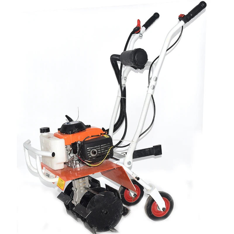 Portable weeding multifunctional mini paddy rice tiller field cultivator