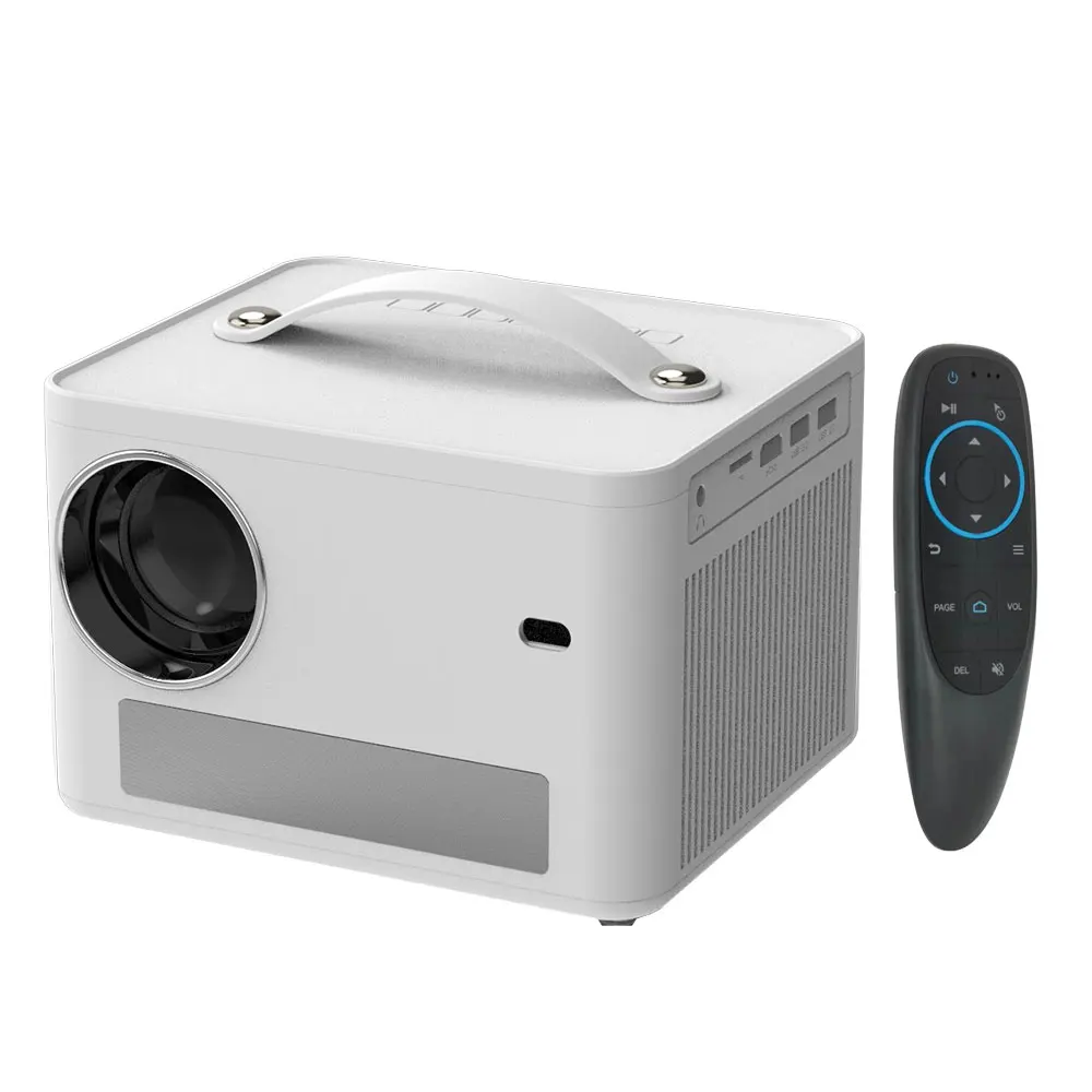 GT1 Portable Projector 4K 1080P Android 10.0 5G WiFi 2+16G RAM ROM 9800 Lumens Full HD LCD LED 3D Video Projector