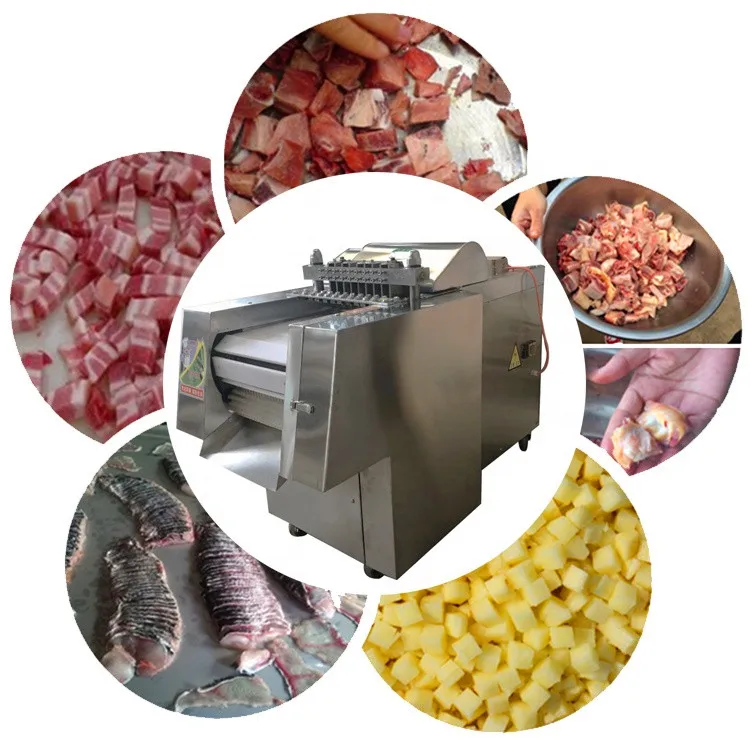 Frozen Meat Cube Chicken Cutting Machine For