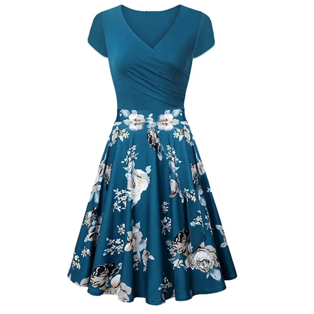 Woman Clothing Clothes Wholesale Summer Flower Dress Women