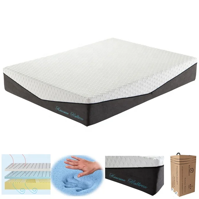 Wholesale Quality Set Roll up Mattress Memory Foam Queen Bed in Box