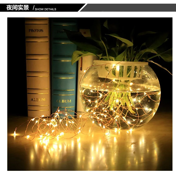 Tehoi Mini Copper Wire String Lights Led Fairy Lights for Holiday Decoration