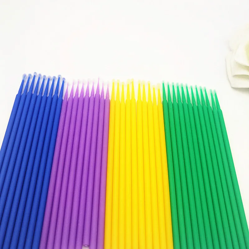 Micro Disposable Eyelash Extension Makeup Brushes Individual Applicators Mascara Removing Tools