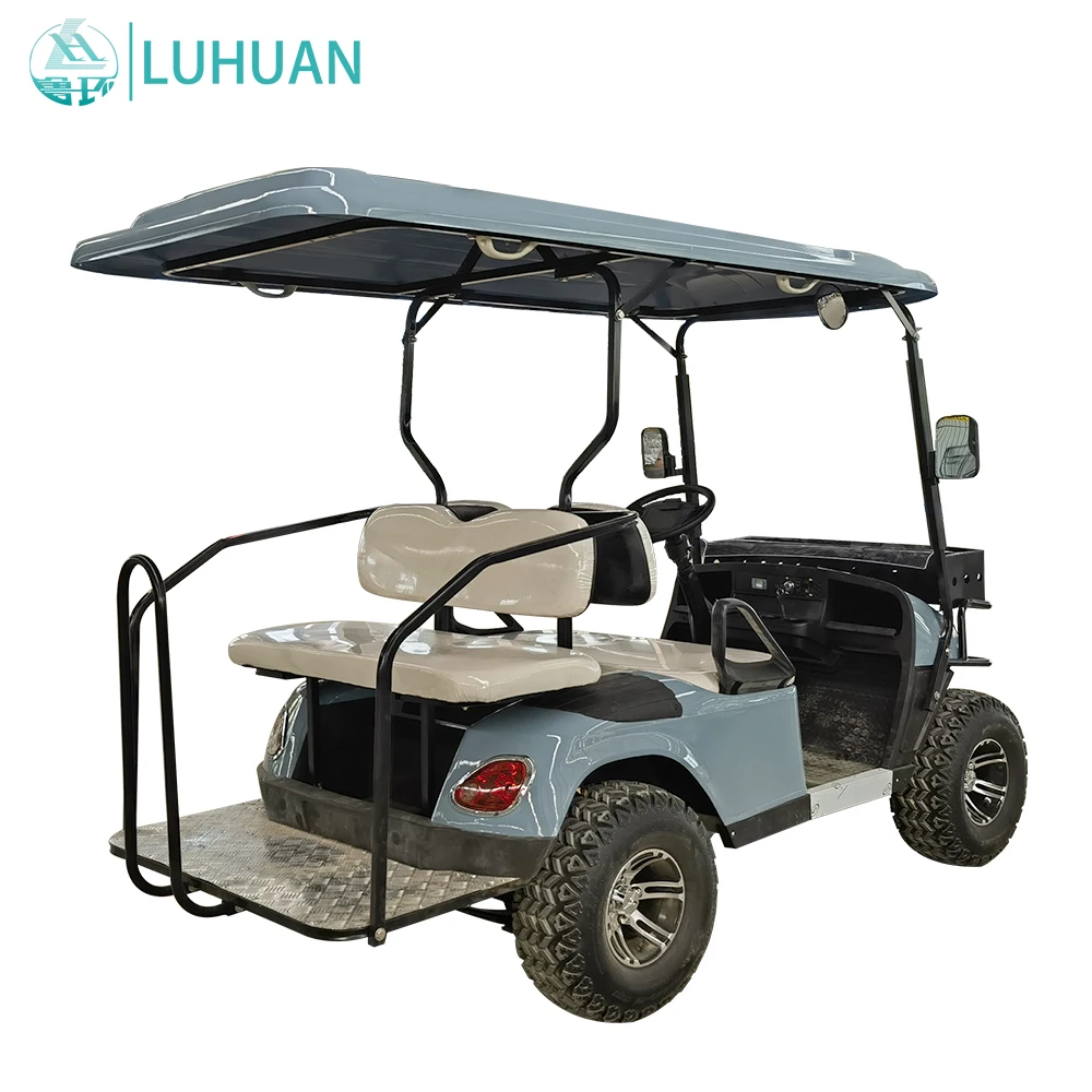 Hot sell Club golf cart 2023 2024 Lifted 1+1 Passenger Golf Cart with seats Outdoor 4+2 seat AC 48V Golf Cart Club And Buggy