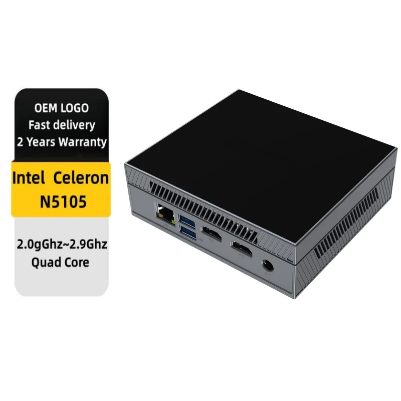 2023 Professional Video Editing Office Dual-use 16+512 Home Intel Celeron N5105 Host Mini Size Portable Host Mini Desktop PC