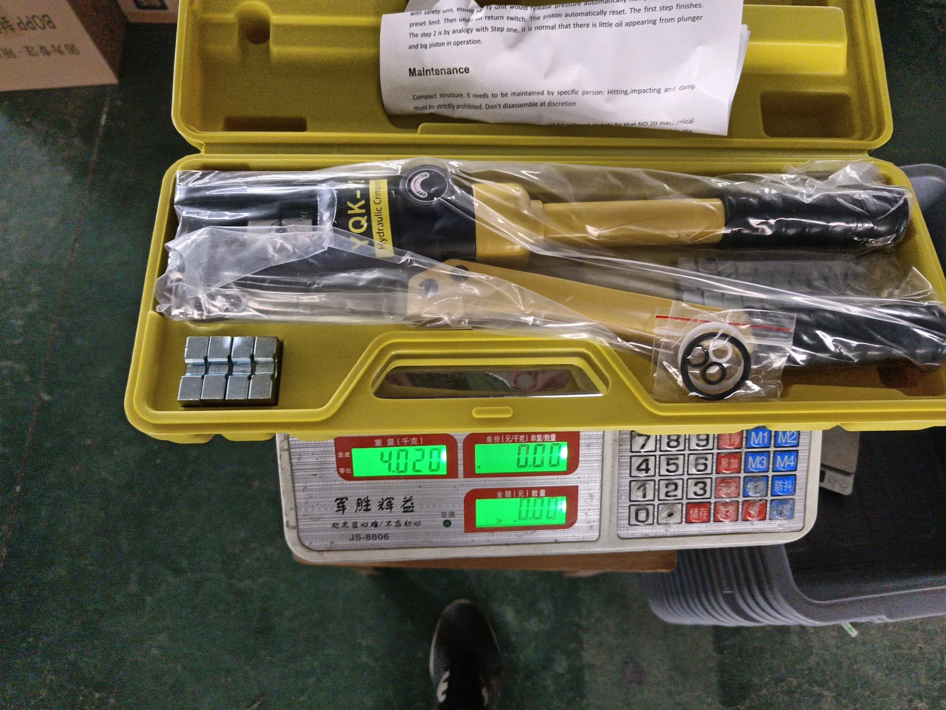 YQK-120 Crimping Tool Wire Crimper Welding Cable Terminal Crimping Plier Hydraulic cable Lug Crimping Tool