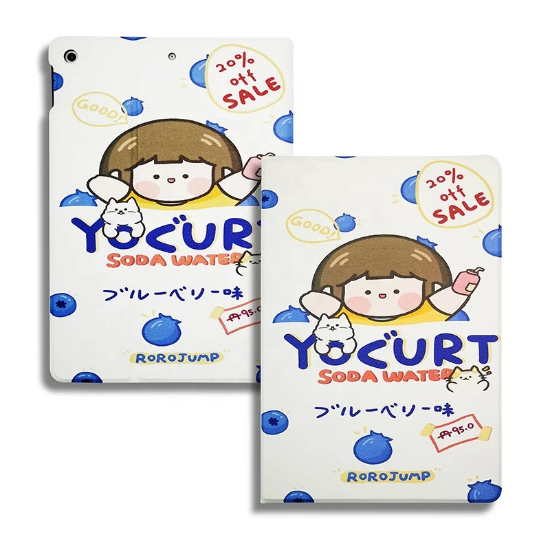 DT193 for iPad air 4 10.9 inch Case 2020, iPad pro 11 Case 2018/2020,  Cute Cover Lovely Cartoon Protective Folio Case