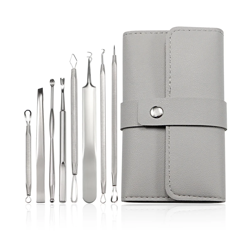 8 Pcs  Acne Needle Set - Pimple Popper Tool Kit Acne Blackhead Removal Needles Pimple Popping Kit Acne Removal Tool Set