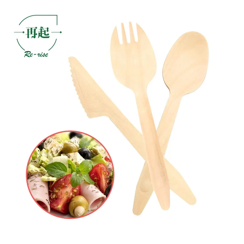 
All Kinds of Disposable Wooden Cutlery Wholesale Price, Eco-friendly and Biodegradable 