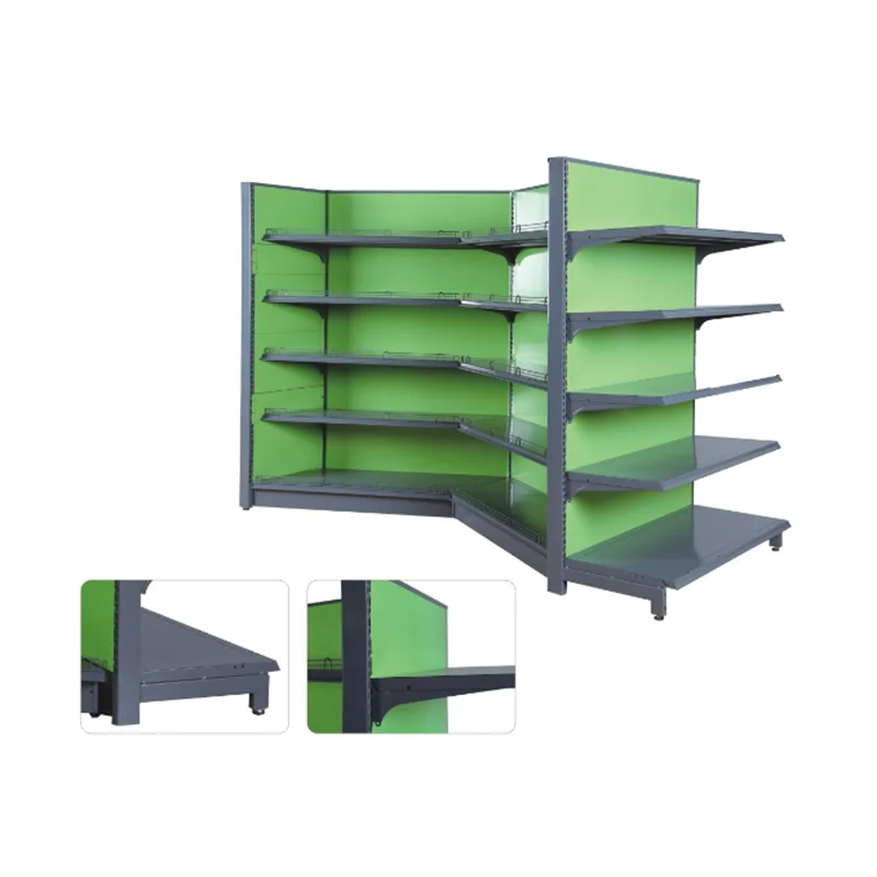 Supermarket Shelving Customized color Heavy Duty Display Gondola Double sided rack for shop