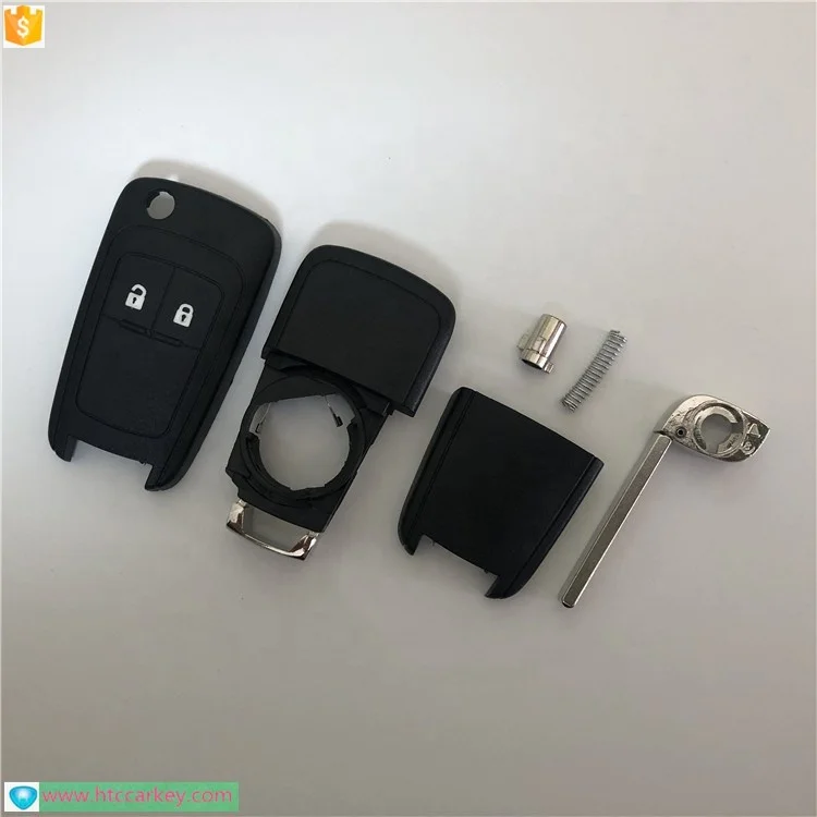 Flip key shell 2 button for c-hevrolet car key case