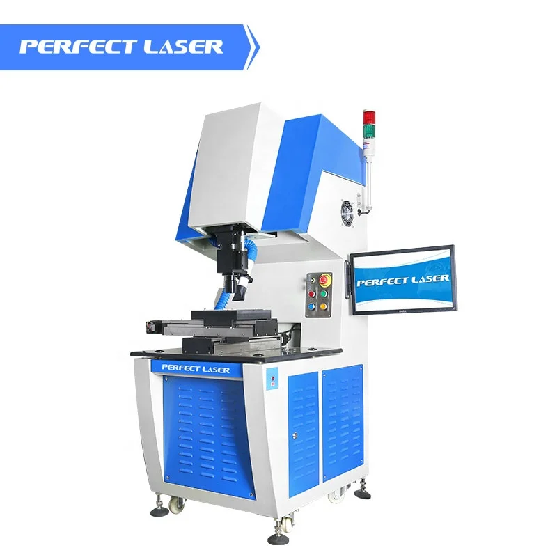 Perfect Laser 20W 50W New computer controlled fast speed Fiber laser solar cell scribing machine for metal and silicon,germanium