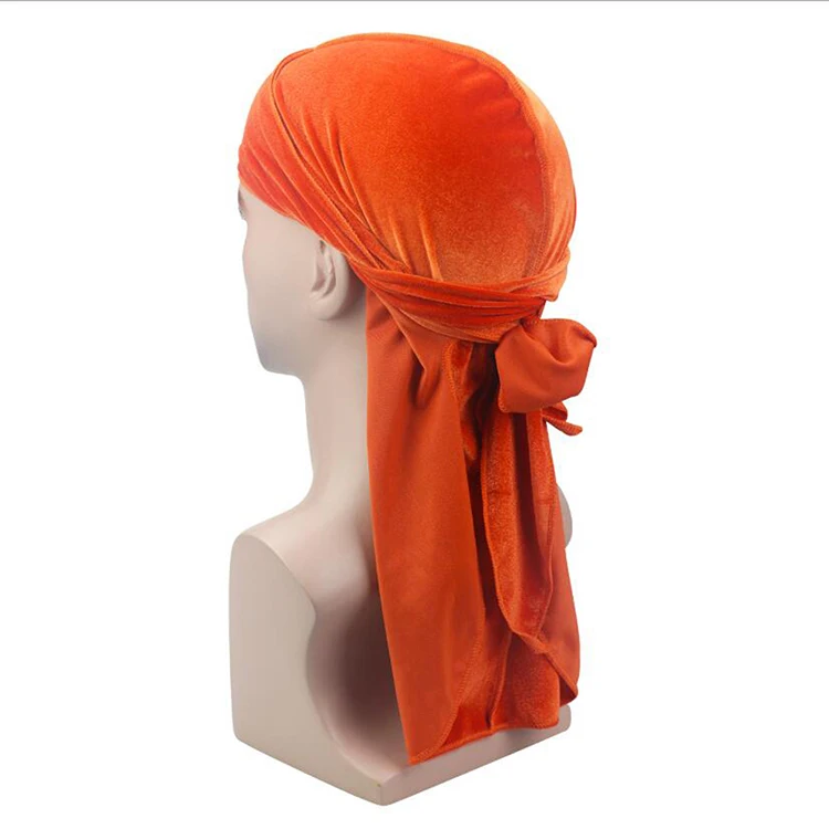 Topselling wholesale designer satin bonnets white caps long flap back strap