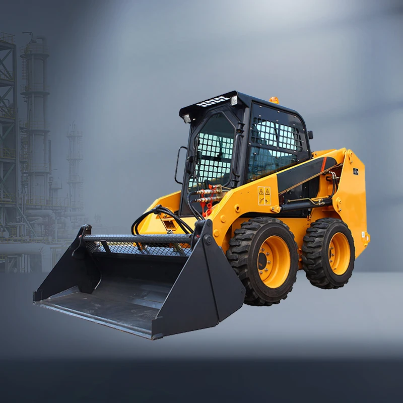 Factory Hot Small Skid Steer Front End Loader With Bucket  Skid Steer Loader Attachment Mini Skid Steer On Sale