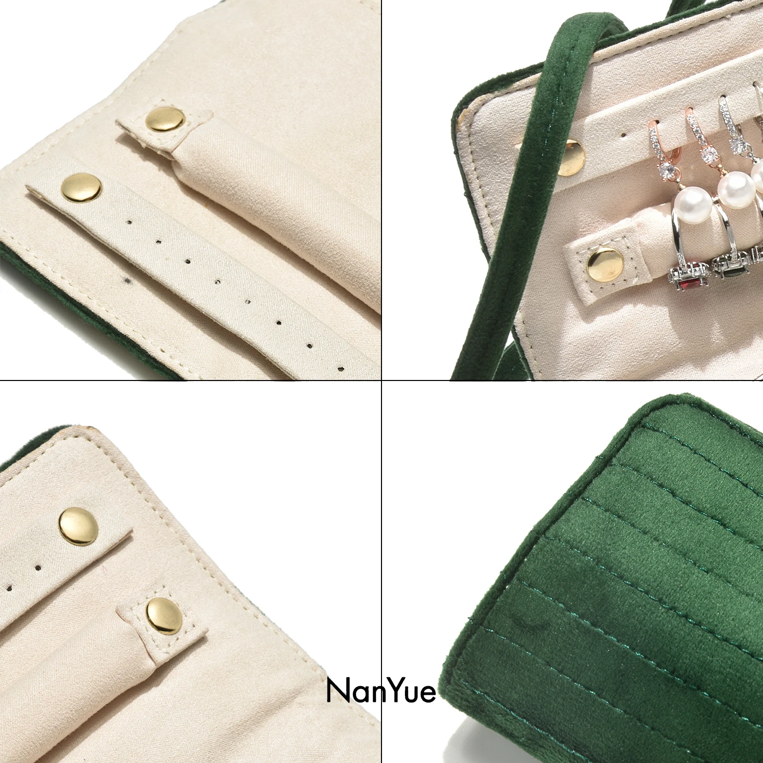 Velvet Jewelry Bag Travel Portable Ring Earrings Storage Bag Low Moq Products Velvet Jewelry Organizer Personalized Gifts