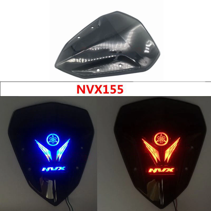 Motorcycle modified accessories front LED Motorcycle Wind Shield Windshield Windscreen for Yamaha NVX155 AEROX155