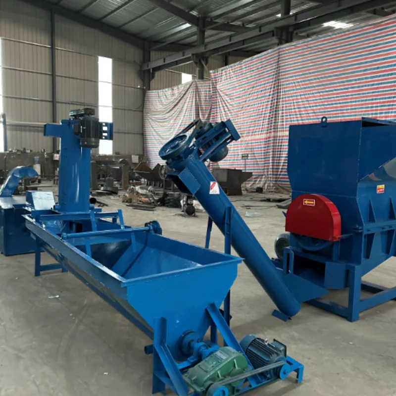 Fully automatic plastic LDPE HDPE film crushing washing and drying production line