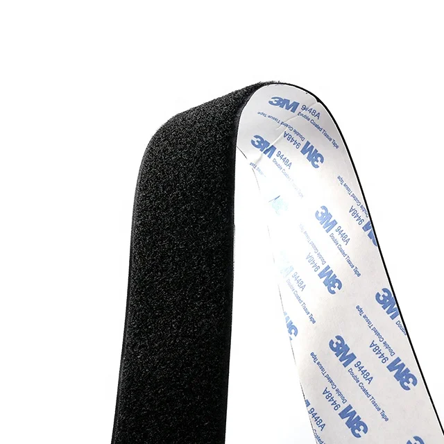 Black White Good Sticky 20-110 mm Wide Hook and Loop Tape adhesive Hook Loop Strong Back Adhesive Fasteners Tape Rolls