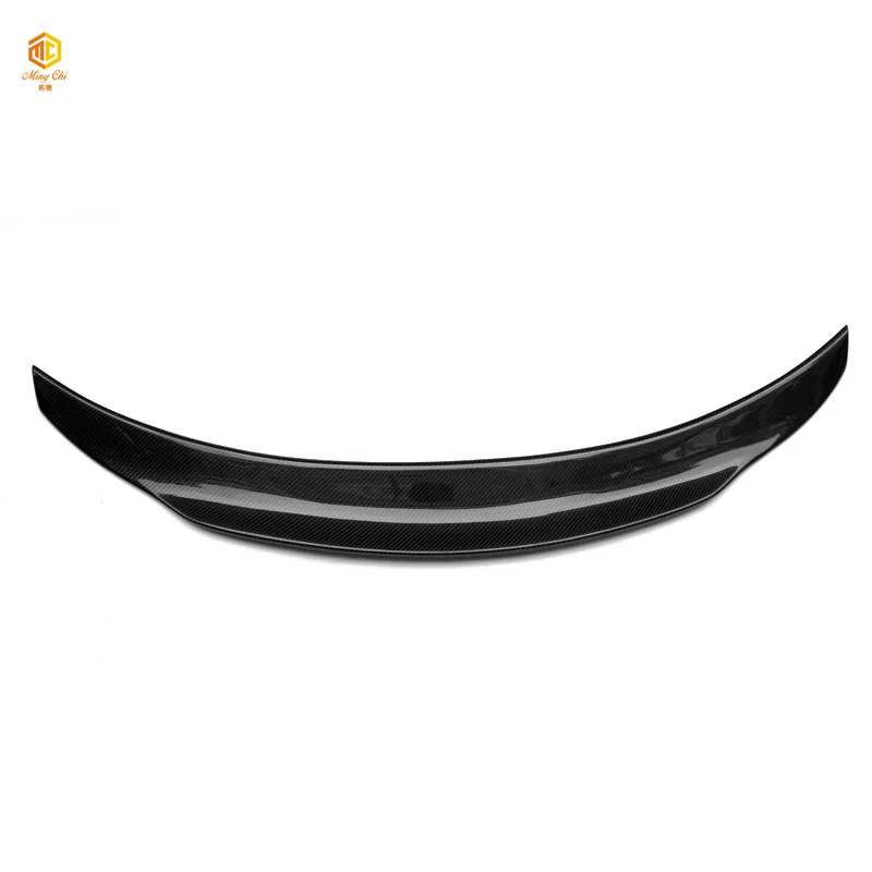 Black carbon fiber rear spoiler is suitable for Mercedes Benz w213 E63 E55 E200E250 E300 rear trunk spoiler fixed wing inventory