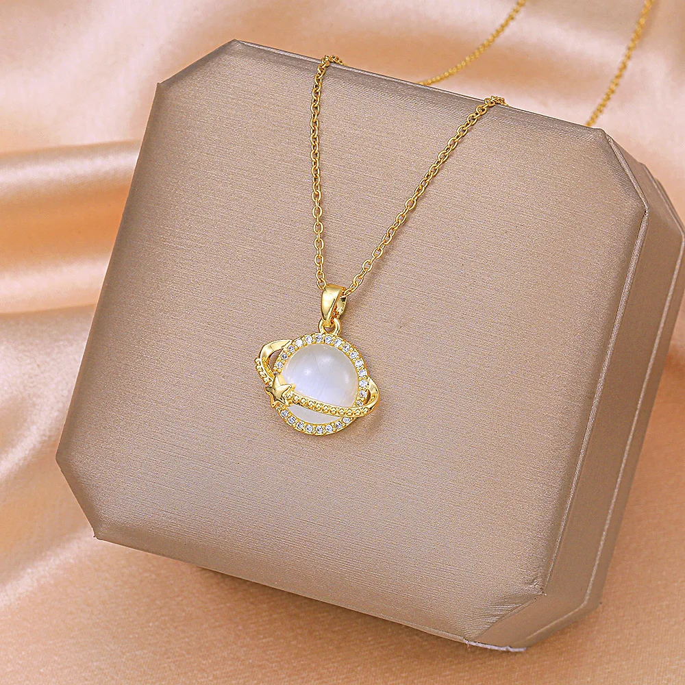 Multiple style Stainless Steel Jewelry 18K Necklace Clavicular Chain Thickened Electroplating  Accessories