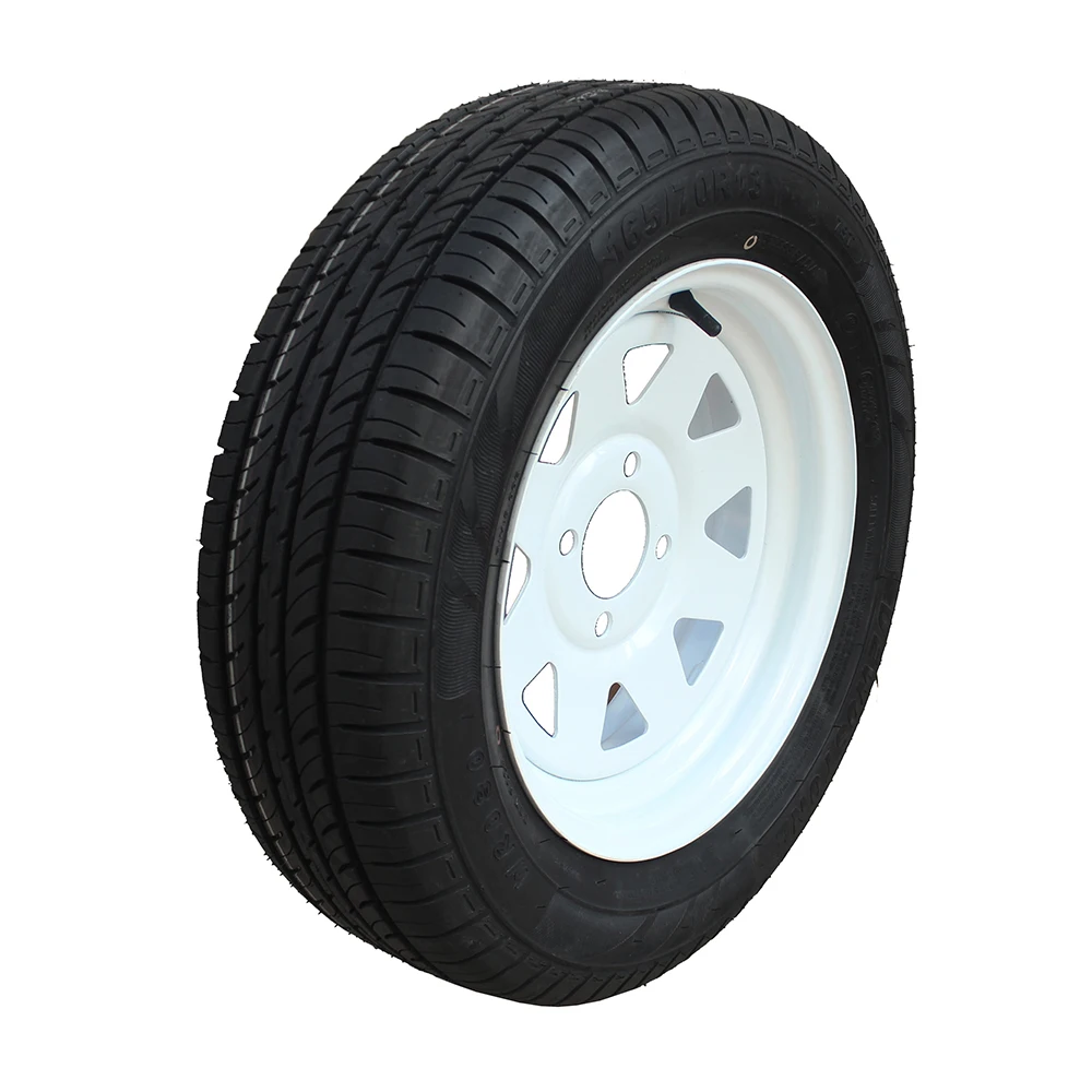 
high performance 165/70R13 tire with steel wheel 