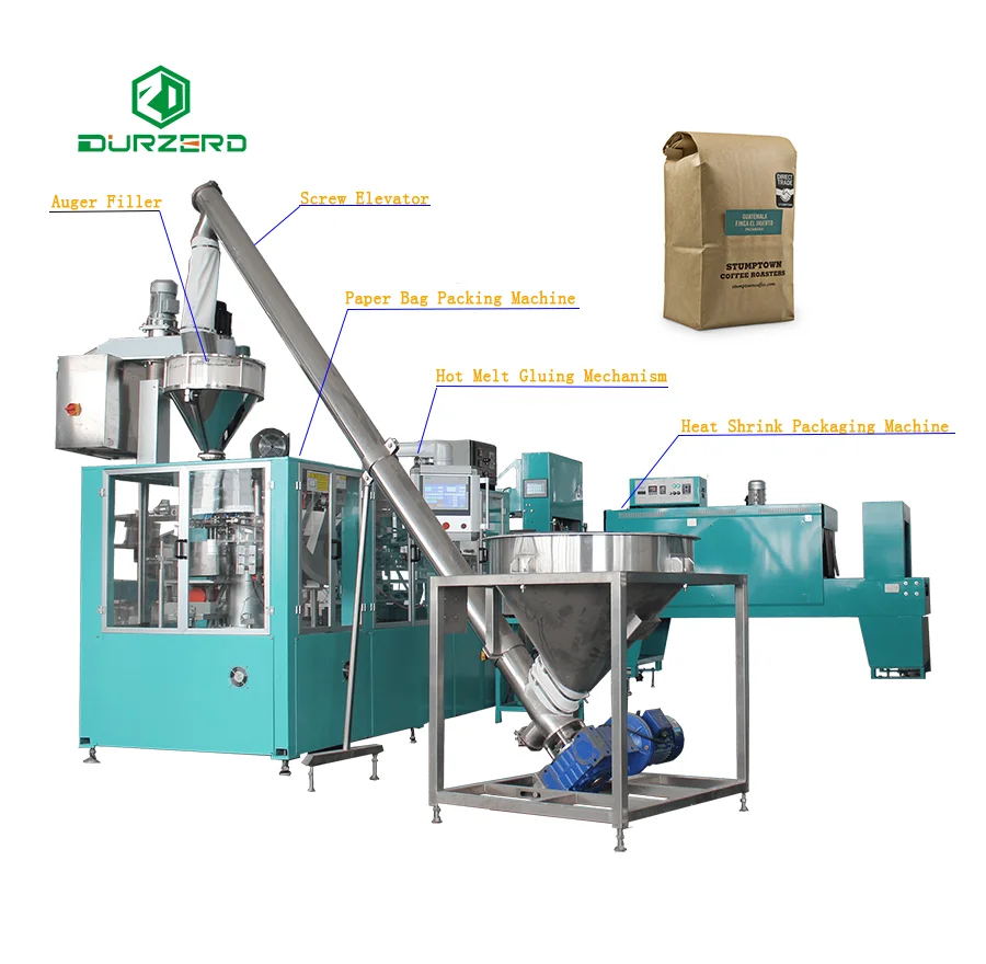 1 kg Bag Powder Filling Machine Automatic Paper Bag Packing Machine For Flour Paper Bag Filling Machine