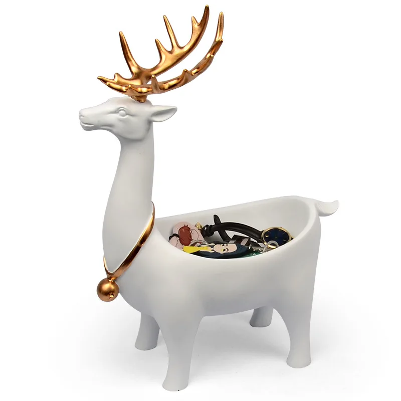 North European style storage ornaments living room key mobile phone shoe cabinet porch personality elk practical ornaments