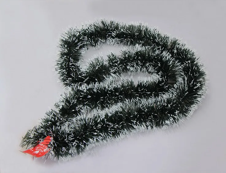 Christmas Faixa De Decoracao DeNatal 2M Length 9CM Width Christmas Green Color Strip White Wool Strip Xmas Home Party Decoration