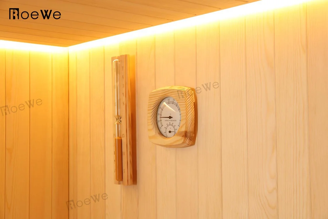 Roewebath luxury sauna room, 1500x1200 dry sauna room, traditional wooden dry sauna cabin