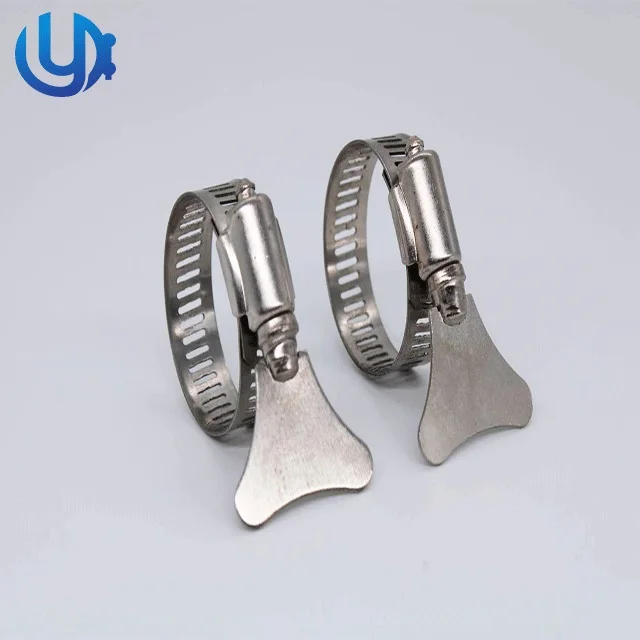 American Type Hose Clamp With Butterfly Key
