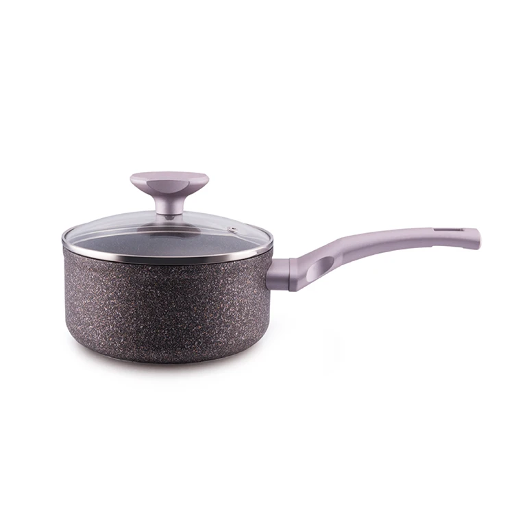 Factory Price Custom Kitchen pots and pans Aluminum Granite Coated Non Stick Cookware Sets