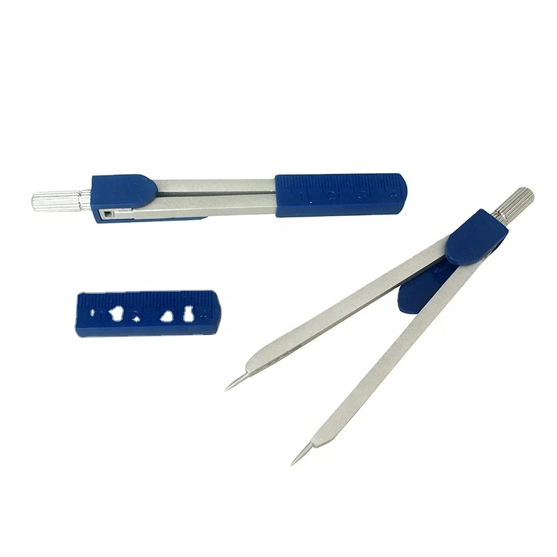 Metal EKG ECG Divider Caliper Ruler Guangzhou OEM Silk Screen Printing Sewing Notions Regla De Polipropileno Blanca De 54cm 32g