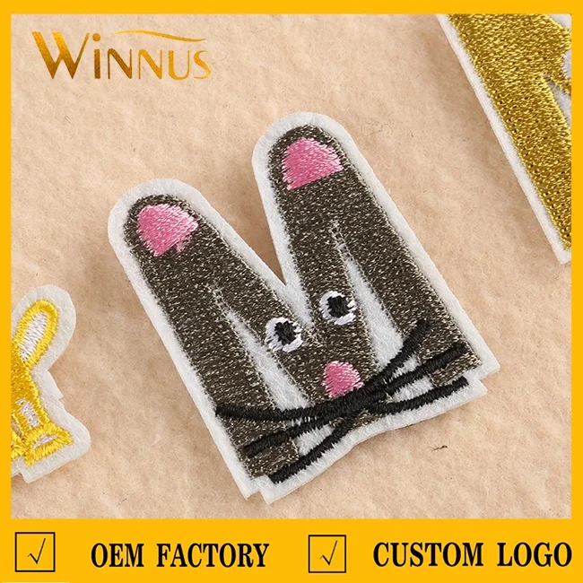 cheap wholesale baby children clothing hat bag shoes cute animal embroidered iron on letter patches