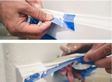 Heat Resistant Car Painting Crepe Paper Masking Tape No Residue UV 14 Days Painters Tape