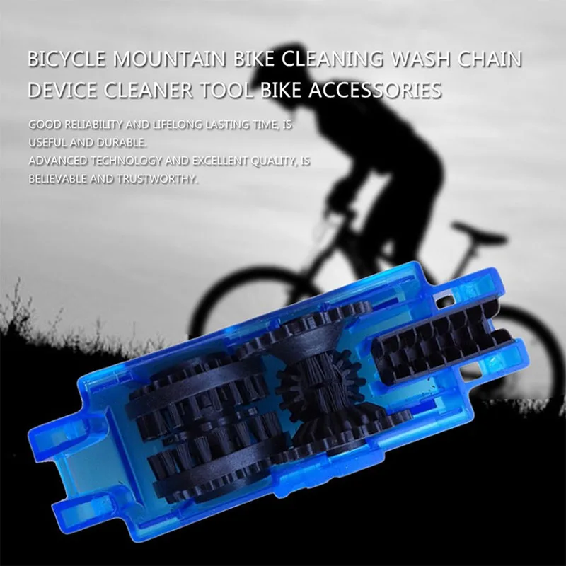 Bike Accessories Cycling Maintenance Bicycle Chain Quick Wash Protection Brush Wash Tool Set Chain Cleaner