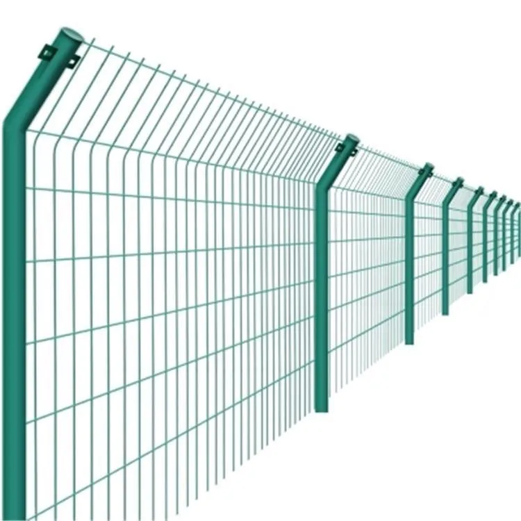 Best Selling Easy Installation garden security perimeter 3d curved iron wire mesh fence customized peach shape post fencing