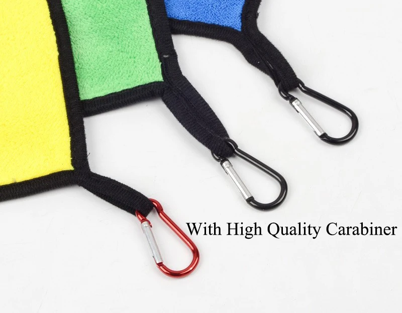 600 gsm 30x60 cm Microfibre Fishing Towel With Carabiner Microfiber Quick Drying Car Detailing Towel Cloth Custom Logo