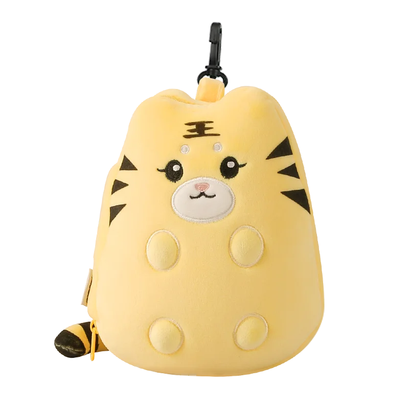 New design  Chinese New Year   cartoon tiger shaped neck pillow with eye mask for travel  car office