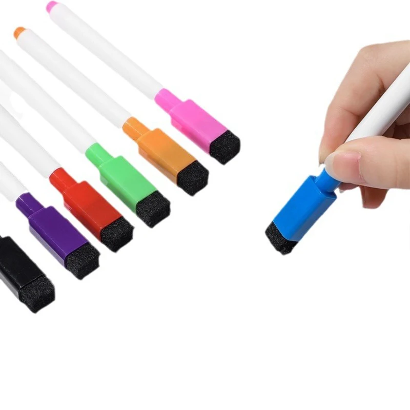 High quality Wipe Clean and smooth writing customized White board Marker Pens with Eraser