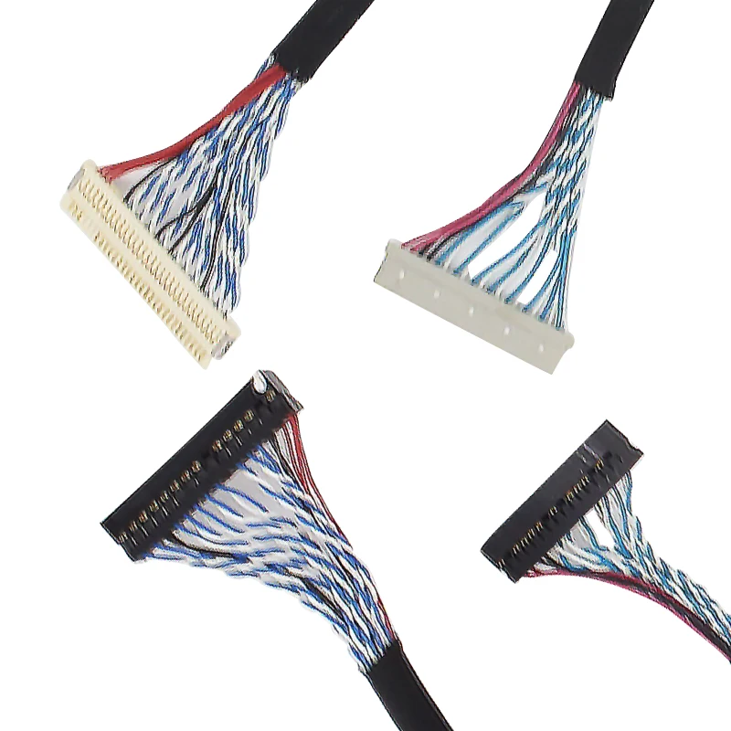 lvds cable IPEX Display 40 pin to 20 pin connector lvds to ffc fpc LCD Screen cable adaptor 6 lcd 50 30 pin lvds cable