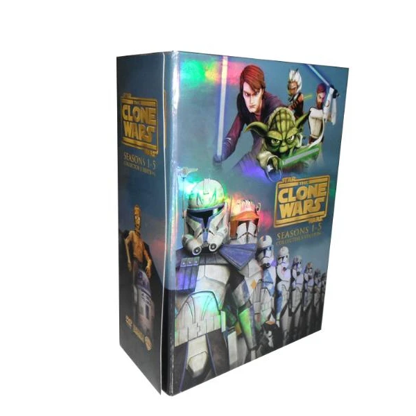 Star Wars The Clone Wars Complete Series 1-7 25dvd wholesale dvd movies tv series factory supply free shipping to Ama/zon/eBay