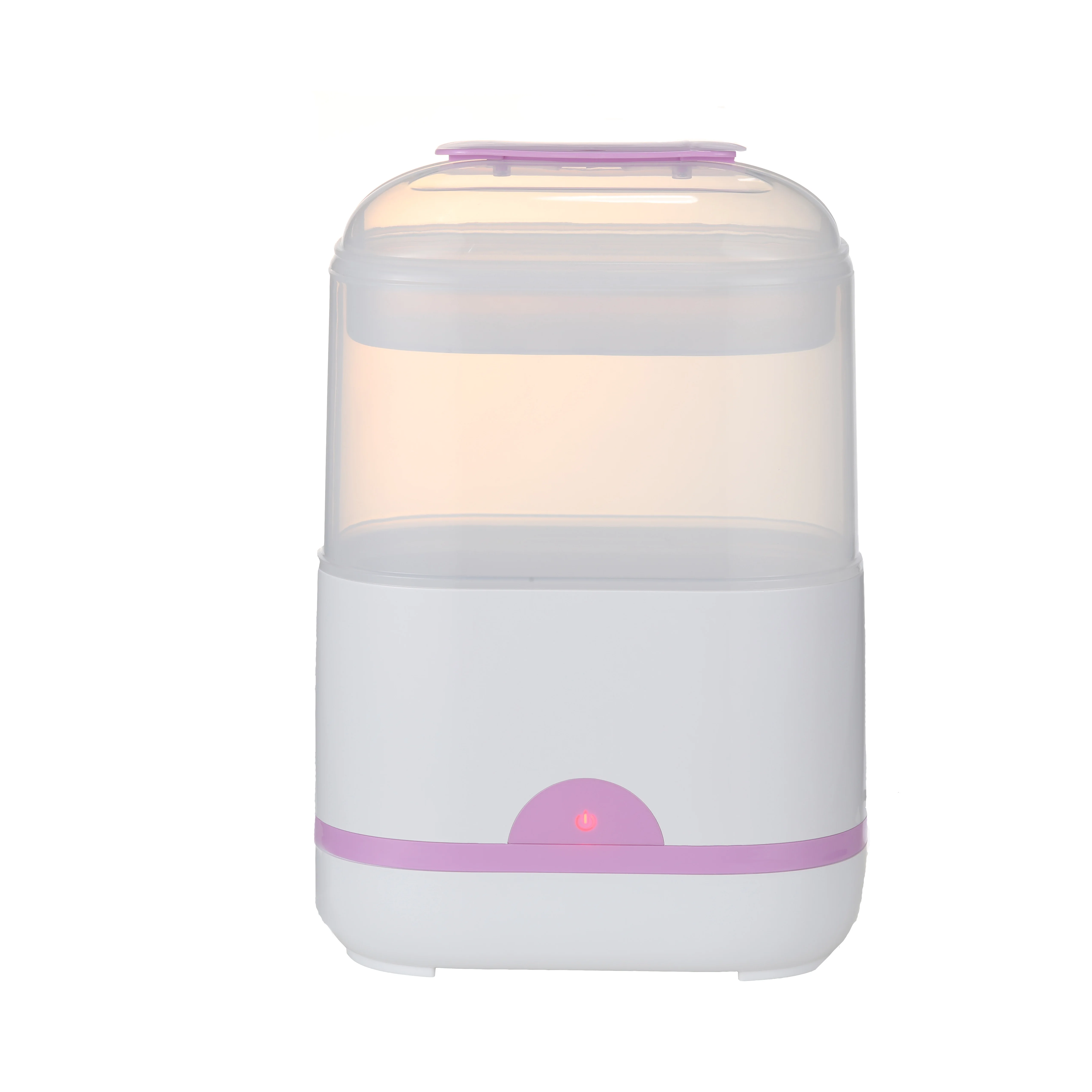 One step electric steam baby bottle sterilizer with 2 rack bottle and nipple steamer bottle steriliser baby