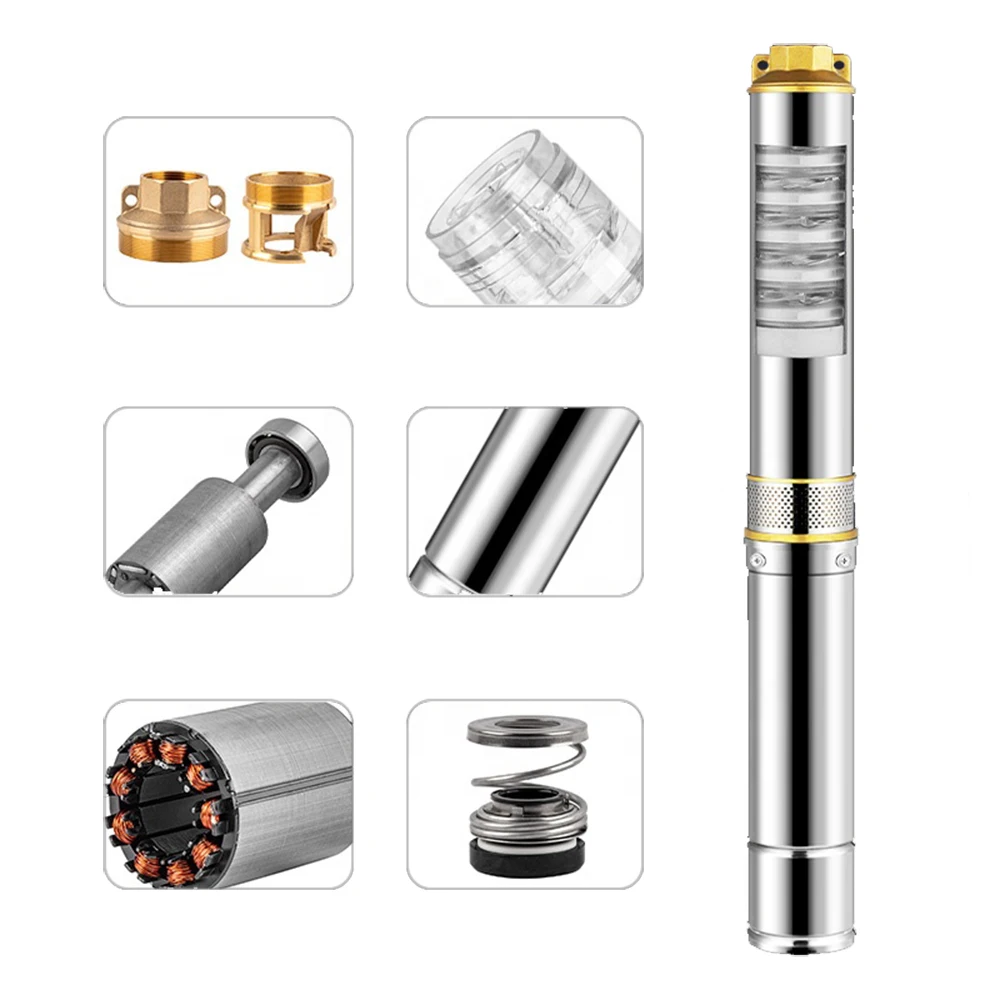 Bldc Solar Pump 3Inch 4Inch DC Submersible Well Water Pump Solar Water Pump for Agriculture