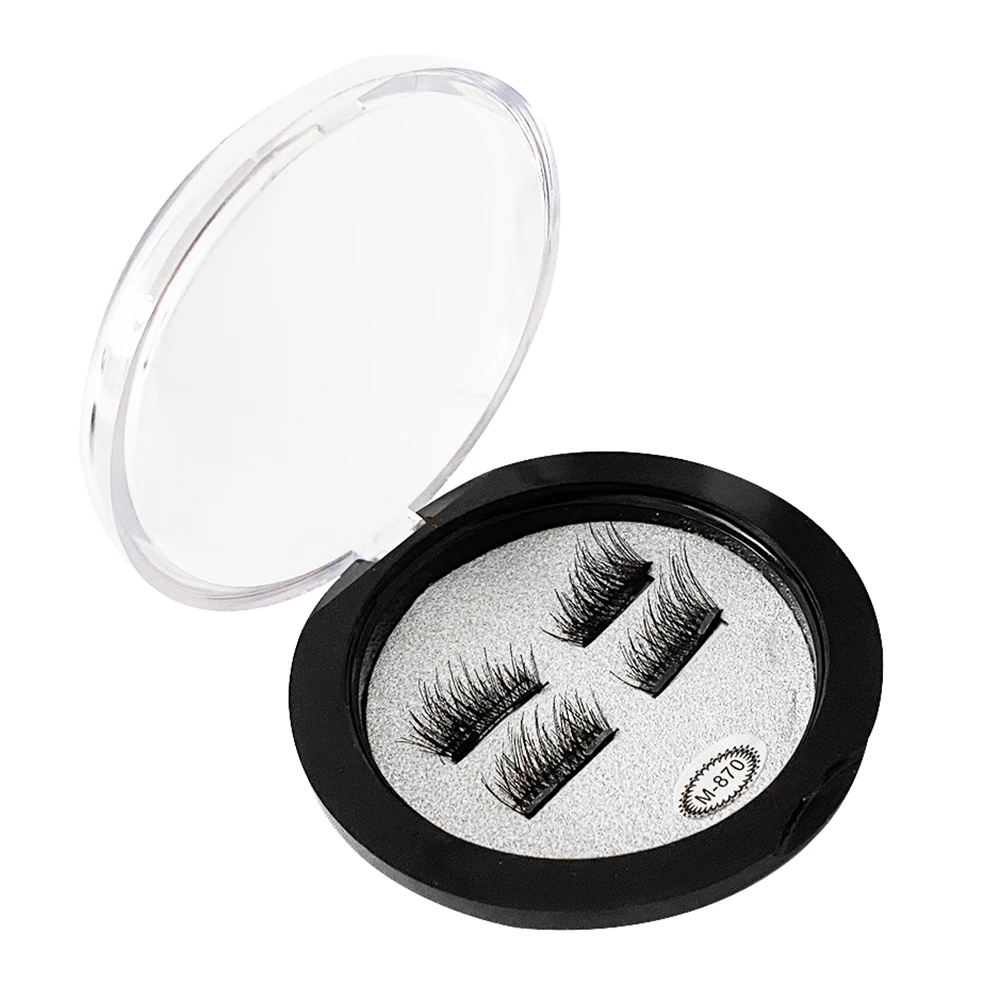 3D magnetic eyelashes no glue no eyeliner Faux Cilsfal Cil Magnet Magnetic Eyelashes without glue thin magnetic eyelash